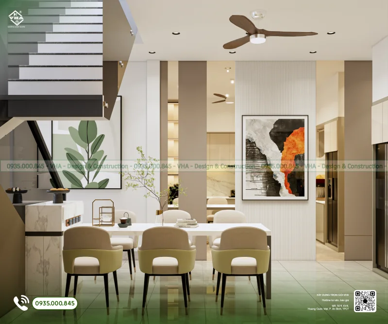 PHỐI CẢNH NỘI THẤT NHÀ MR. TRƯỜNG - KHÔNG GIAN SỐNG ĐÁNG MƠ ƯỚC - Góc nhìn 2