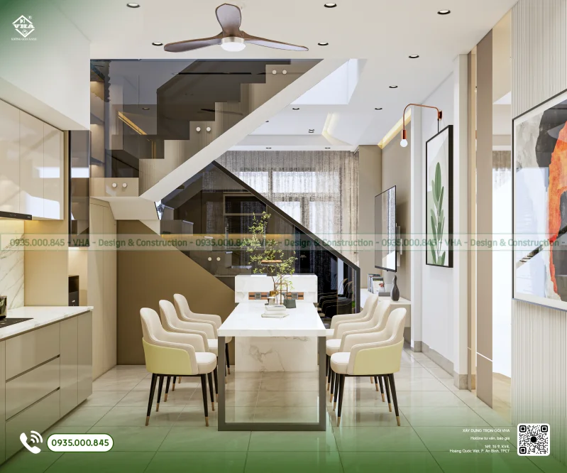 PHỐI CẢNH NỘI THẤT NHÀ MR. TRƯỜNG - KHÔNG GIAN SỐNG ĐÁNG MƠ ƯỚC - Góc nhìn 6