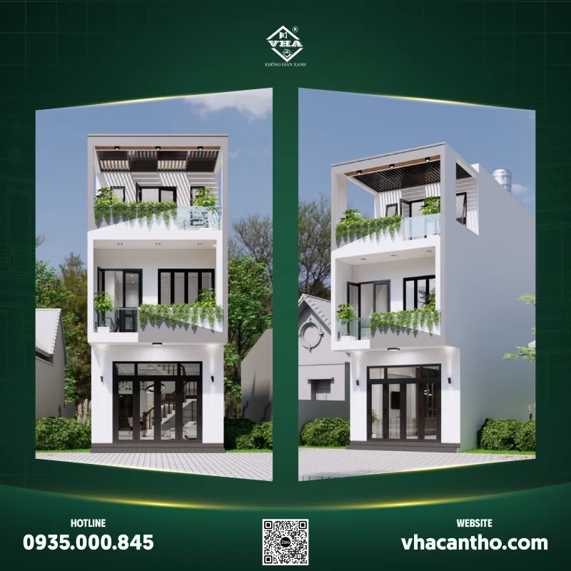 Mẫu Nhà Phố Đẹp Năm 2026: Xu Hướng Thiết Kế Hiện Đại Và Tiện Nghi Tại Cần Thơ - Góc nhìn 1